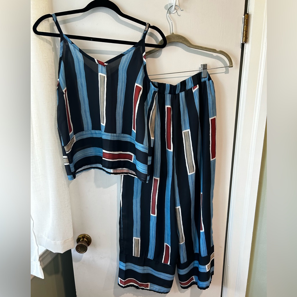Printed Cami And Pant Set
